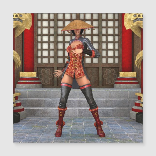 Femme de bataille asiatique (Devant)