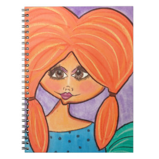 Femme de caverne - carnet - orange