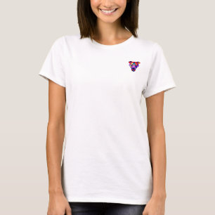 femme de chien d'Alexandre poche de T-shirt blanc