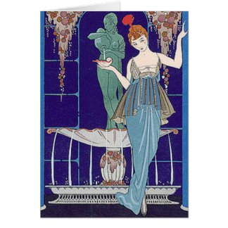 Femme de Deco dans le bleu