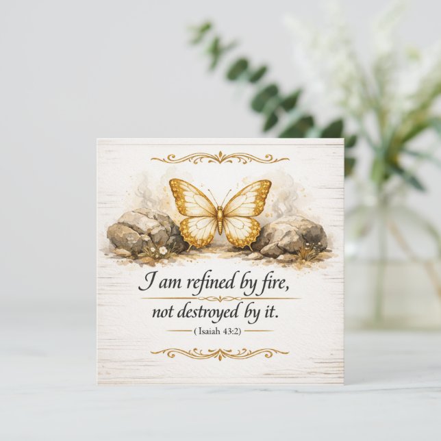 Femme de foi et de feu, je suis affinée par le feu (Debout devant)