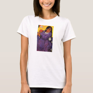 Femme de Gauguin avec un T-shirt de mangue