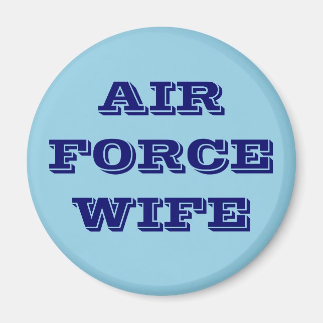 Femme de la Force aérienne Magnet (Devant)