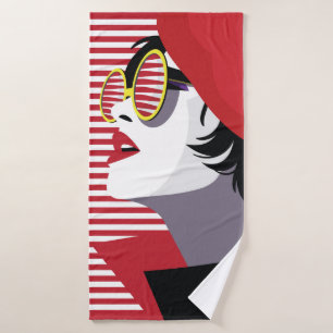 Femme de mode dans style pop art.
