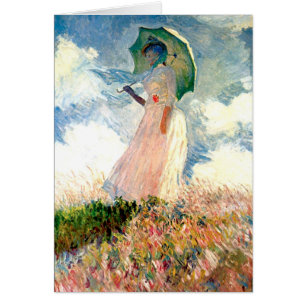 Femme de Monet à toutes occasions avec parasol