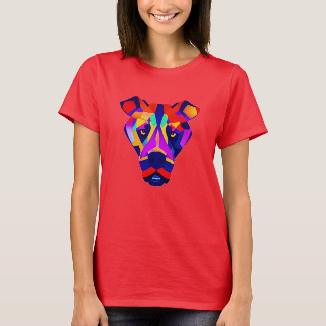 femme de T-shirt rouge Alexander's Dog (Devant)