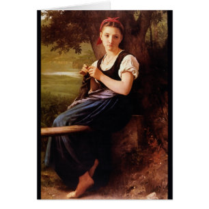 Femme de tricot par William-Adolphe Bouguereau