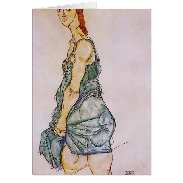 Femme debout droite d'Egon Schiele- (Devant)