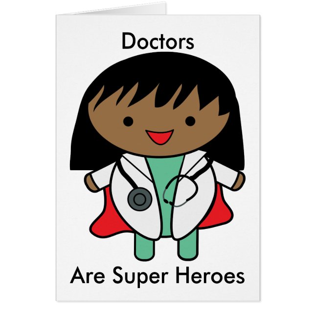 Femme Docteur Black Super Hero Personnaliser (Devant)