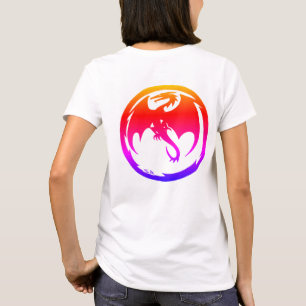Femme Dragon Néon t-shirt blanc dos