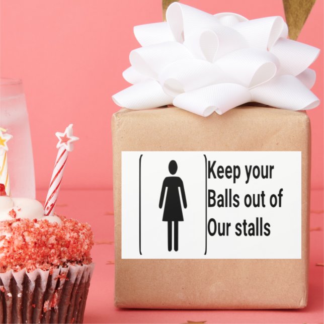 femme droit, étiquette de salle de bain, (Fête)