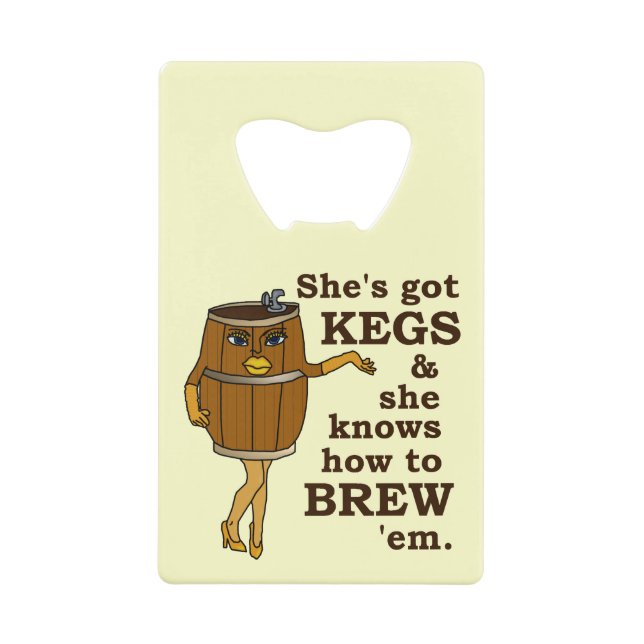 Femme drôle de barillet de brasseur de bière (Devant)