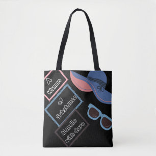 Femme du Sac fourre-tout des substances