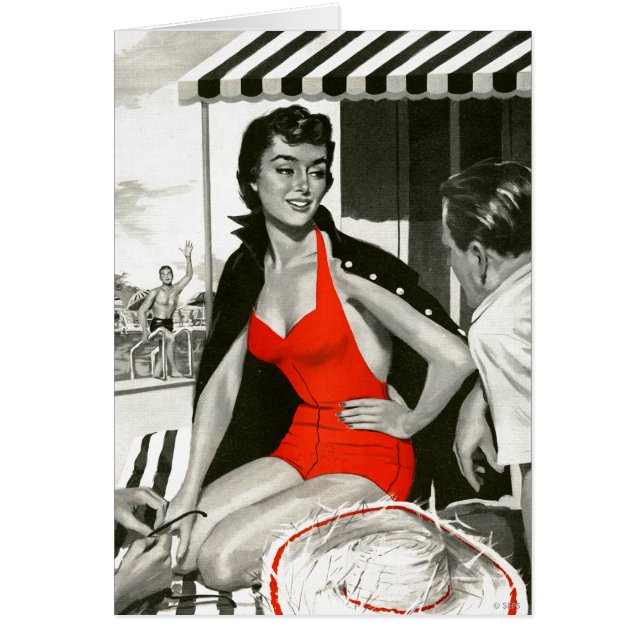 Femme d'un rouge ardent (Devant)