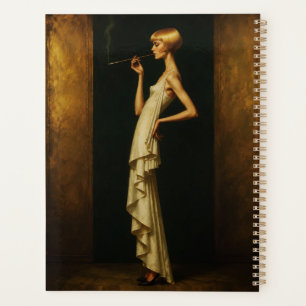 Femme élégante Art déco Portrait de glamour vintag