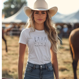 Femme élégante Joyeuse Fête des femmes T-shirt