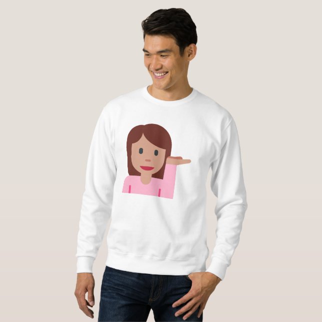 femme emoji sweatshirt (Devant entier)