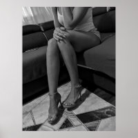Femme en talons hauts poster