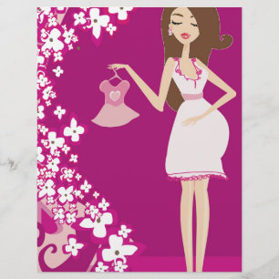 femme enceinte brune