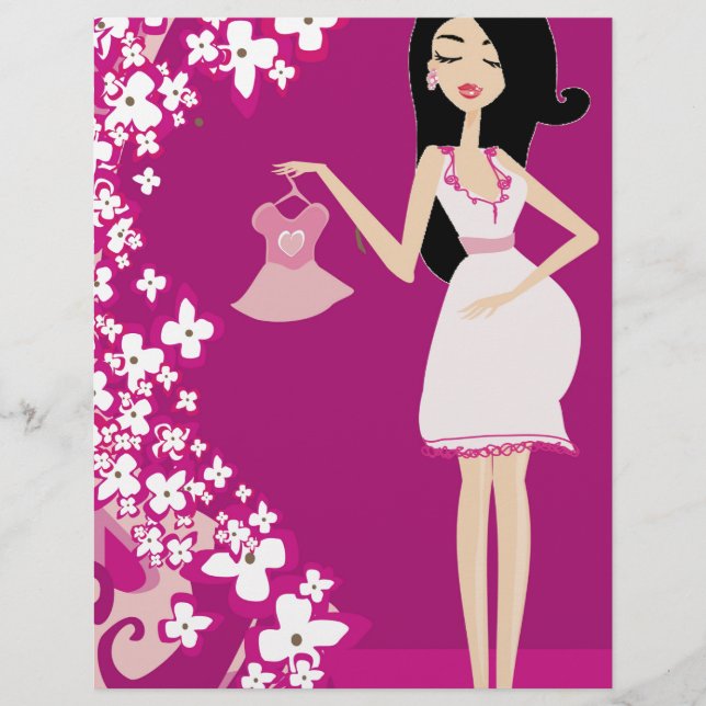 femme enceinte latina (Devant)