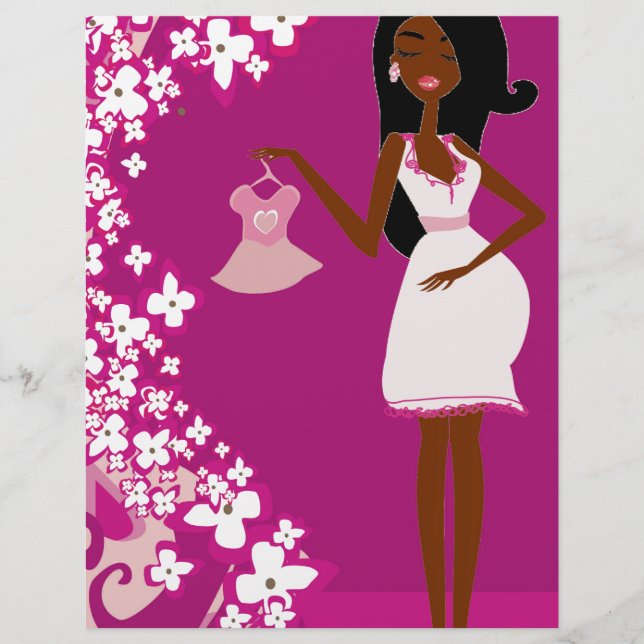 femme enceinte noire (Devant)