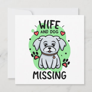 Femme et chien manquants