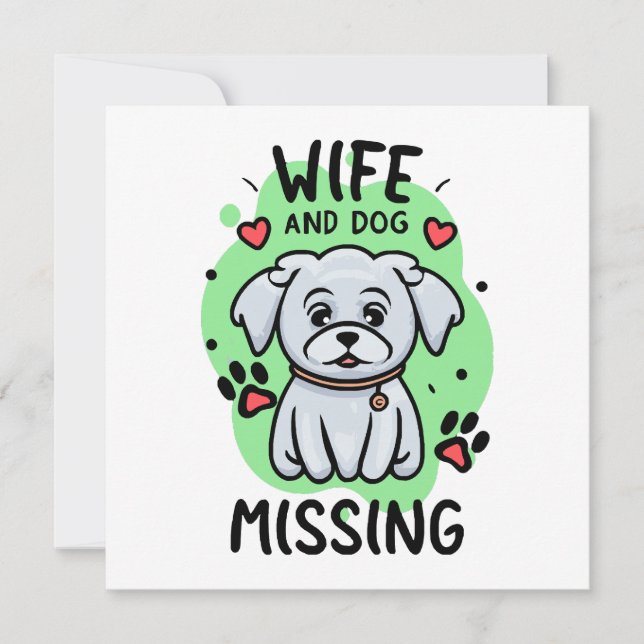 Femme et chien manquants (Devant)