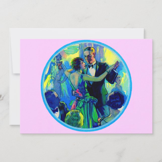 Femme et gentleman des années 1920 sur la piste de (Devant)