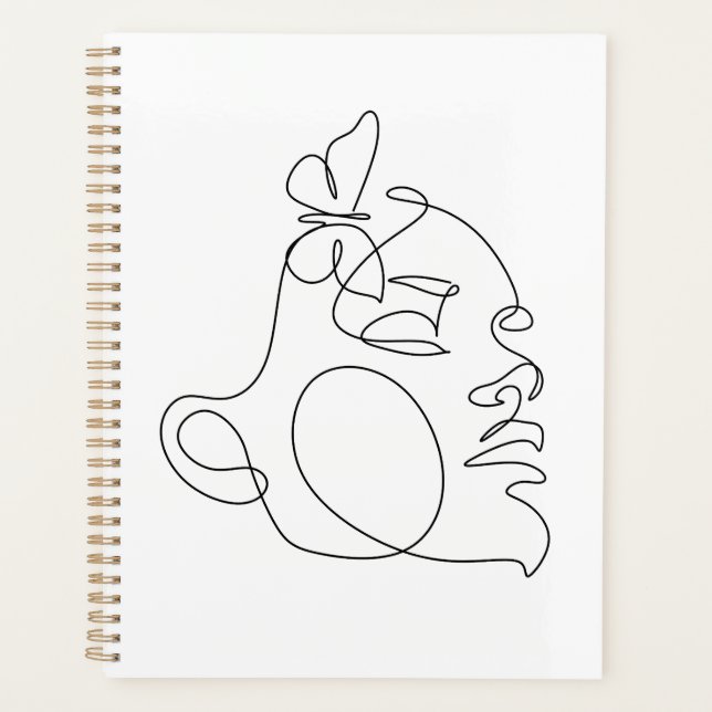 Femme Face Line Art (Devant)