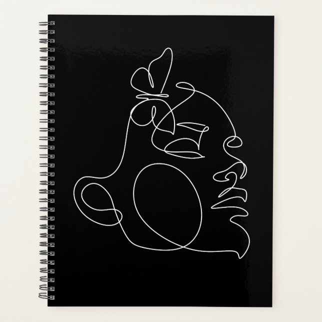 Femme Face Line Art (Devant)