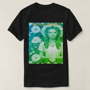 Femme fleuriste carrière T-shirt noir naturel