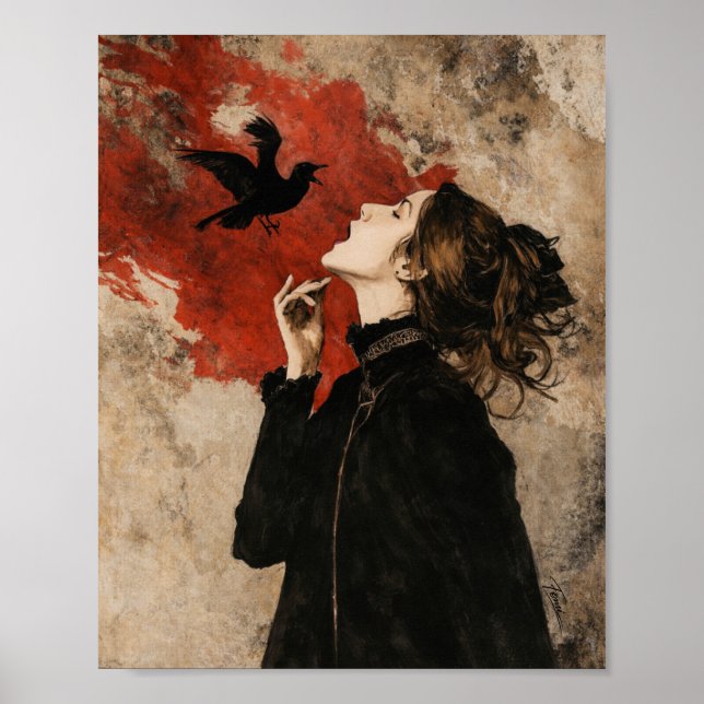 Femme gothique avec Art mural de fantasy sombre de (Devant)