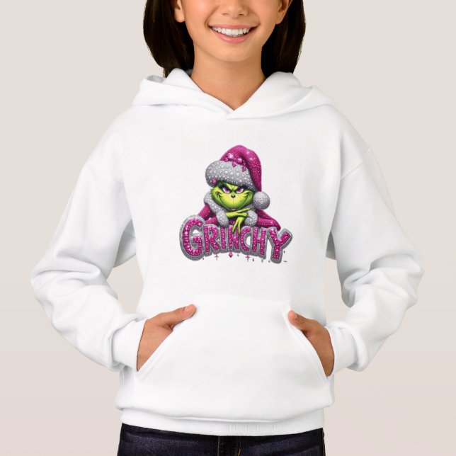 Femme Grincheuse — Sweat à capuche de vacances Ros (Devant)