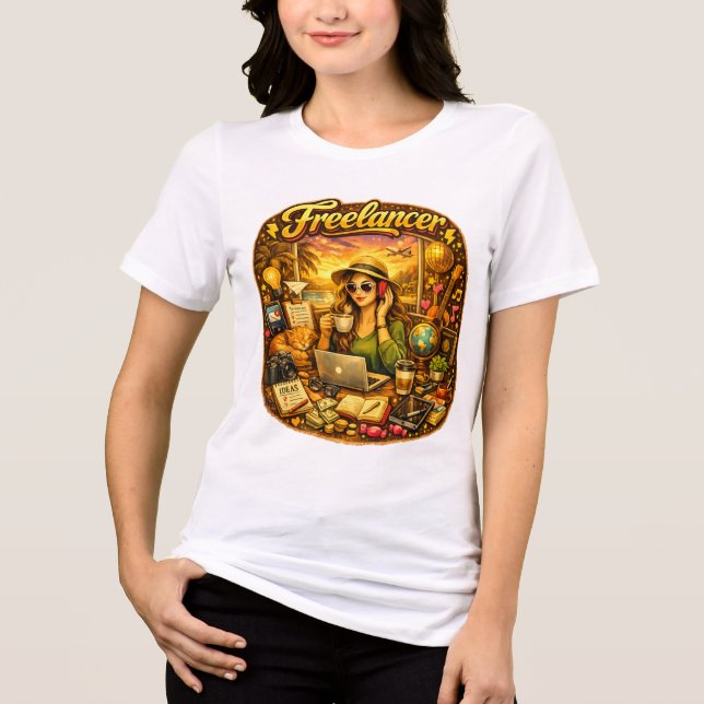 Femme Indépendante Tshirt Blanc (Recto)
