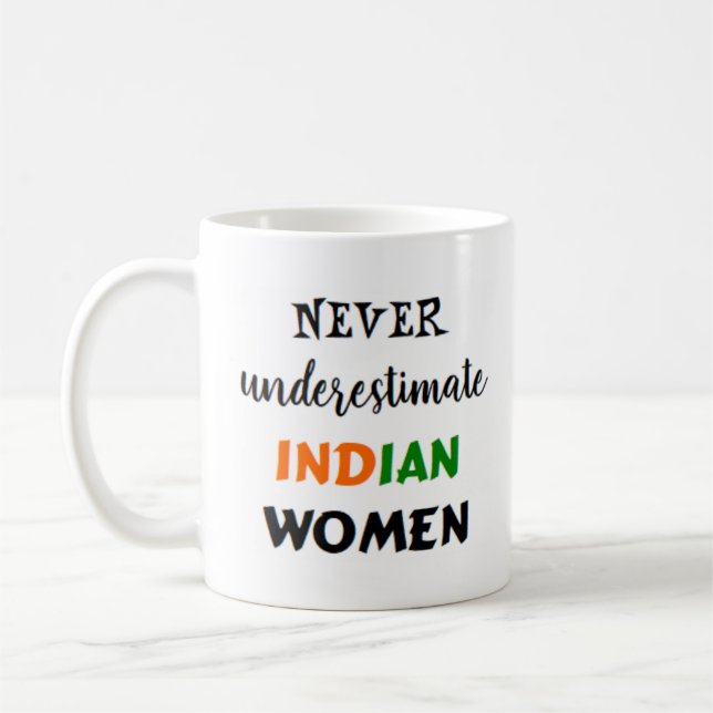 femme indienne tasse à café (Gauche)