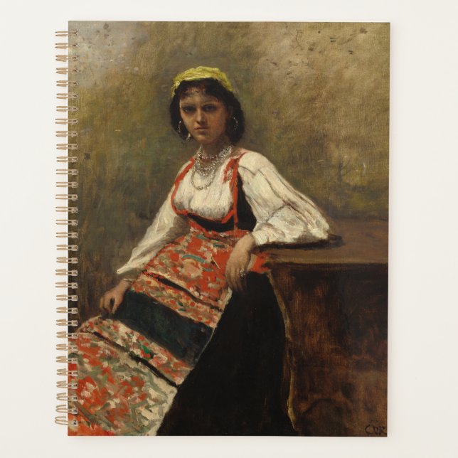 Femme italienne (La Morieri) par Corot (Devant)