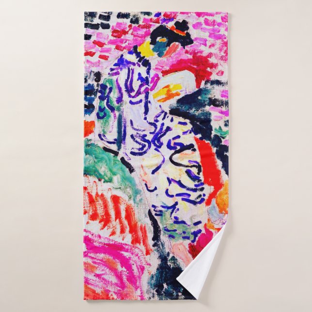 Femme japonaise au bord de l'eau, Matisse (Serviette de bain)