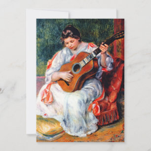 Femme jouant de la guitare de Pierre Renoir