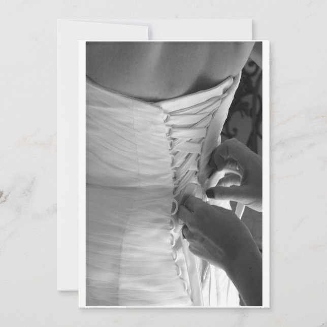 Femme lacer la main robe mariage dos (Devant)