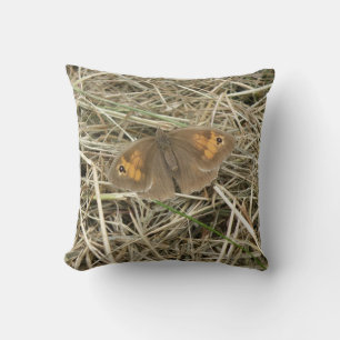 Femme Meadow Brown  papillon Coussin