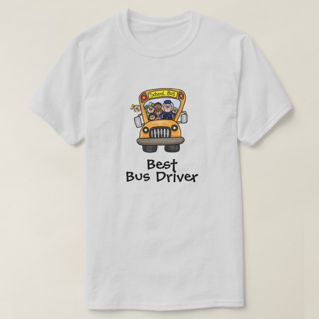 Femme - Meilleur chauffeur de bus scolaire T-shirt (Design devant)