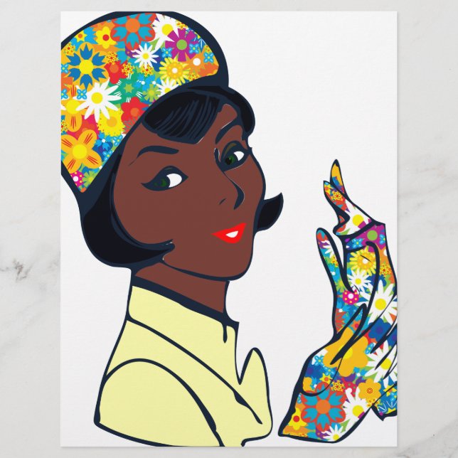 femme mod noire (Devant)