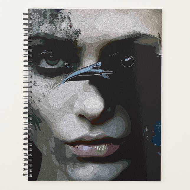 Femme mystérieuse au corbeau (Devant)