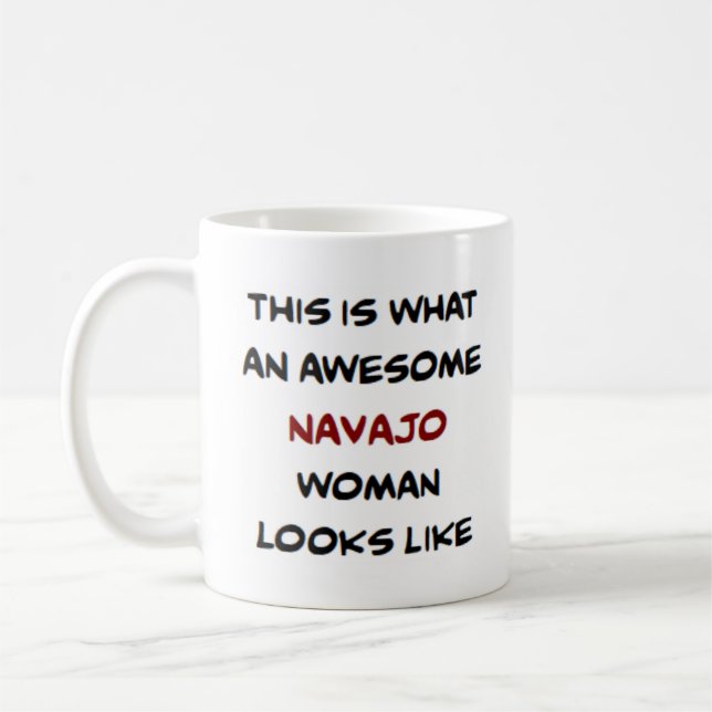 femme navajo, superbe mug à café (Gauche)