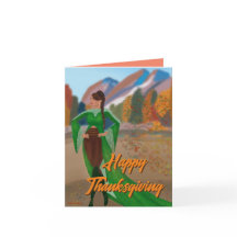 Femme noire Regal | Carte bon thanksgiving