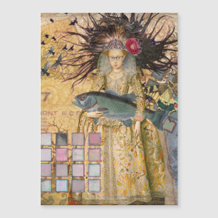 Femme Poissons Vintage Classique Gothique