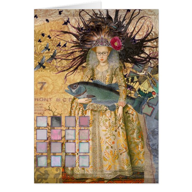 Femme Poissons Vintage Classique Gothique (Devant)