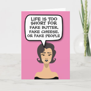 FEMME RÉTRO FAKE BEURTER, FROMAGE OU CARTES POUR P