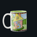 "Femme Sage" Mug Deux Tons<br><div class="desc">"Une sage femme construit sa maison... " Proverbes 14:1 Cette tasse à café à deux tons présente l'oeuvre numérique originale d'un chalet sucré de Becky Schultea, réalisé dans le style "tissu appliqué", avec "ric rac" et "boutons" - mignon! Mais surtout, l'oeuvre colorée est accompagnée d'un verset de Proverbes qui donne...</div>