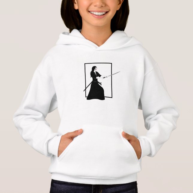Femme Samurai guerrière avec épée (Devant)
